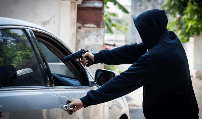 Attorney meeting with client about restraining order case in San Diego courthouse