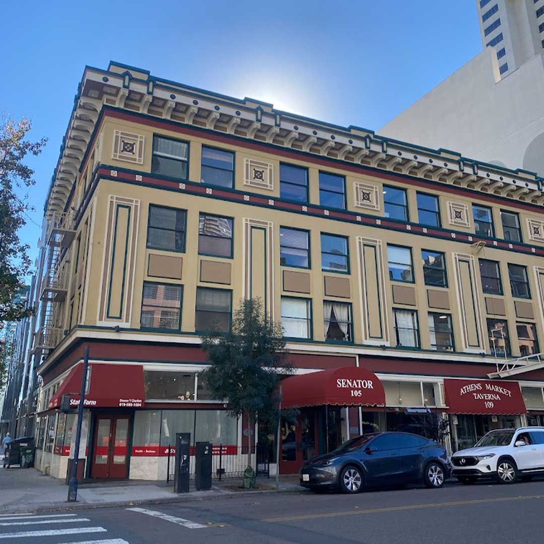 A welcoming view of the Jason Ronis Law office where clients can book a free case review with a San Diego drug defense attorney.